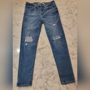 Levi's 720 High Rise Super Skinny Denim Sz 27